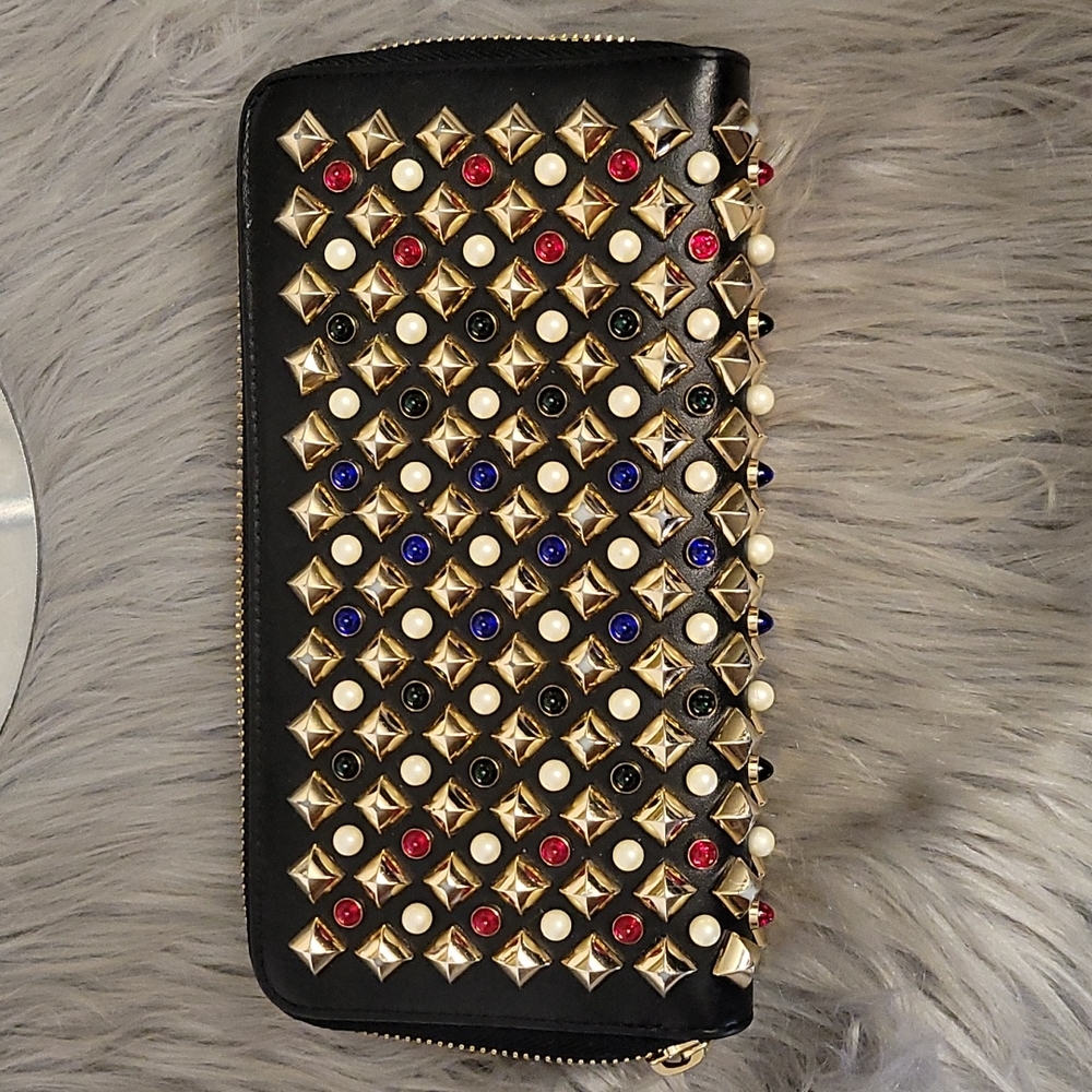 Christian Louboutin studded leather wallet